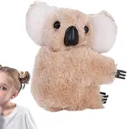 Koala Hair Clip, Koala Claw Clip | Portable Hair Claw Clip | Fashion Hair Accessories for Thick or Fine Hair, Hair Claws for Women, Plush Hair Clips