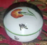 TIFFANY & CO. & Limoges France "Tiffany Garden" Porcelain Trinket Box