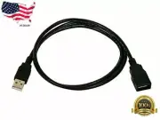 3ft (3 Feet) USB 2.0 A Male to A Female Extension 28/24AWG Cable Gold Plated