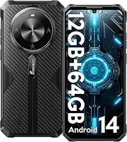 FOSSiBOT F105 Rugged Smartphone - 10300mAh Battery Mobile Phones, 6.74'' HD+ Screen, 12(4+8) GB+64GB/TF 1TB Rugged Phone, 20MP+8MP Camera, 4G Dual SIM Android 14 Phone Unlocked, IP68/IP69K, OTG/GPS