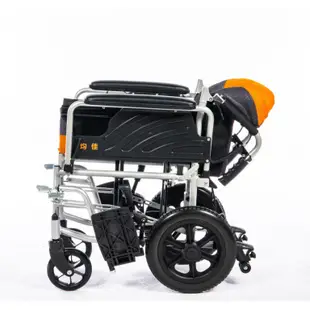 《好康醫療網》均佳機械式輪椅-鋁合金(小輪)JW-160(扶手可後掀)(輔具特約經銷商)(輪椅B款)附加功能A