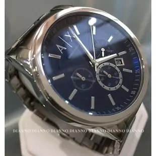 免運帝安諾 - 實體店面  Armani Exchange AX 阿曼尼 手錶 機械錶 三眼 鋼錶帶 皮錶 AX2509