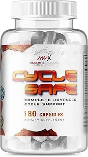 MMX Cycle Safe: On Cycle Protection | Liver Detox | Heart and Blood Pressure Support | Prostate Support with Saw Palmetto | Antioxidant Grape Seed Extract | 180 Capsules