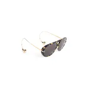[Bottega Veneta] Bottega Veneta-Havana Gold Grey Acetate Sunglasses-Donna OS OS
