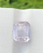 "5.00 Ct Natural Pink Kunzite Emerald Cut Loose Gemstone from Afghanistan"