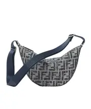 Fendi FF Melon Small Messenger Bag One size blue