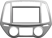 Rynplex Radio CD DVD Audio Panel Dash Mount Trim Refitting Kit Fascia Face Surround Frame Bezel Double Din, for Hyundai, I-20 I20 I 20 Auto Radio Mounting Frame(Auto AC,178X102 mm)