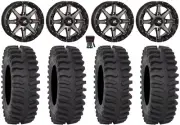 High Lifter HL10 14" Wheels Smoke 30" XT400 Tires Textron Wildcat XX