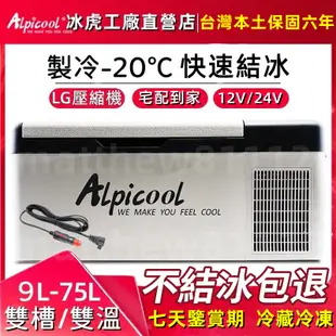 【特殺價】Alpicool 冰虎可結冰 12V車用冰箱 露營冰箱 LG 壓縮機 小冰箱 行動冰箱 移動冰箱【可貨到付款】