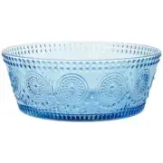 SKY BLUE CODI GLASS BOWL LARGE 7" SET OF 2
