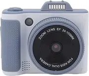 Digital Camera for Photography, 2.5K 66MP 16x Digital Zoom Vlog Camera with LED Fill Light and 2.4 Inch 180° Flip Screen Small Compact Travel Video Cameras for Teens Students (32G Memory Card)