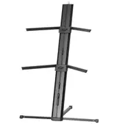 Adam Hall SKS22XB Premium 117cm Double Storage Rack Stand For Keyboard Black