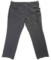 Callaway Opti-Dri Tapered Fit Pants Men's 42x30 Gray Performance Stretch
