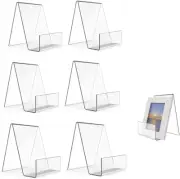 6 Pack Clear Acrylic Display Easel,Tablet Holder for Display Book Rack Transp...