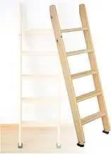 Bunk Bed Ladder/Indoor Loft Bed/Dormitory RV Lathe Wooden Ladder, Universal Space Saving RV Ladder with Hook Bracket and Anti-Slip Feet, Load 180 Kg / 400 Lbs (Size : 150cm(59in))