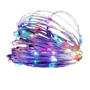 NNETM Solar-Powered Sparkle: Christmas Copper Wire String Lights