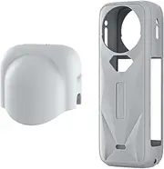 for Insta360 X5 Silicone Protective Case, 143x57x33mm Shockproof Camera Cover, Easy Install & Access Battery, Soft Skin-Friendly Design, for Action Camera Accessory (Gray t)