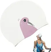 Swim Hat,Waterproof High Elasticity White Swim Hat | Water Sports Supplies for Classmates and Children, Pool Or Beach