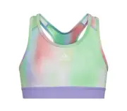 Adidas Big Girls Aeroready All Over Print Techfit Bra Mint Rush M (8-10) 0589