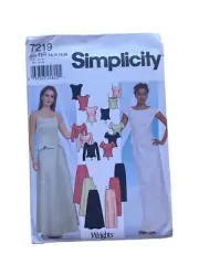 Simplicity 7219 SzRR 14,16,18,20 Two Piece Formal Wear Uncut Factory Fold