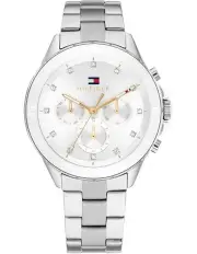 [Tommy Hilfiger] Mellie Stainless Steel Dial Watch in Silver