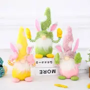 Plush Faceless Scandinavian Easter Bunny Gnome