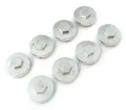 Set of 8 Valve Tappet Covers - Honda CB350F CB400F CB500 CB550 CB750