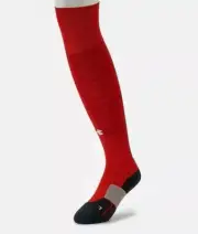 1 PAIR UNDER ARMOUR PERFORMANCE OVER THE CALF MEN'S SOCKS. RED / SZ L
