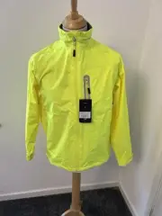 Altura Nevis II Waterproof Yellow Cycling Jacket Small S Full Zip NEW