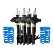 Front Rear Webco Shock Absorbers Lovells Raised Springs for Nissan X-Trail TI