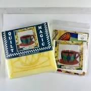 Quilt Magic #560 Coffee No Sew Wall Hanging Kit with Fabric