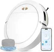 Guulan Robot Vacuum Cleaner and Mop, 3000Pa Robot Vacuum 110Mins Runtime, Remote Control, 2-in-1 Vacuum Cleaner with Lidar Navigation, Multiple Maps, Self-Charging, for Hard Floor/Carpet/Pet Hair