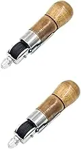 CIMAXIC 2pcs Sewing Machine Sewing Tool Stitching Machine Sewing Needles Machine Leather Craft Tool Stitching Tool Wooden