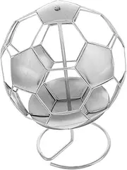 Versatile Desktop Storage Bucket Metal Iron Pen Holder for Men for Football Enthusiasts Office