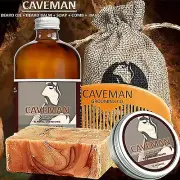 Hand Crafted Caveman® Beard Oil KIT + Beard Balm + FREE Comb + Soap + 15 Scents