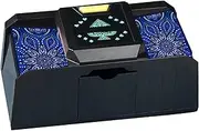 Playing Card Shuffler Automatic,2-Deck Card Shufflers | Auto Card Shuffler Machine for Card Game,Poker,Blackjack,Texas Hold'em