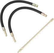 X AUTOHAUX 1 Set 180 Degrees Copper Tire Valve Extension with Flexible Plastic 300mm Tyre Valve Stem Extender for Car Motorcycle RV Truck Bike
