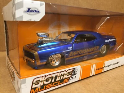 JADA BIG TIME MUSCLE 1969 CHEVY CAMARO RS PRO STREET EARTHSHAKER NHRA 1:24MIB