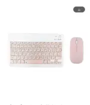 For IPad Bluetoothes Wireless Keyboard Mouse Thai Spanish IOS Windows Thai Pink