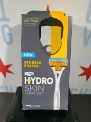 Schick Hydro Skin Comfort Stubble Eraser, 1 Razor Handle + 2 Cartridges NIB