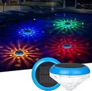 morxinle Solar Floating Pool Light, LED Pool Lighting with Colour Changing, Waterproof Pond Lighting for Garden Decoration, Underwater Light for Swimming Pools, Water Parks and Pools, Ponds, Fountains