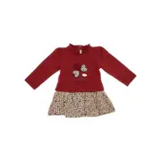 [MAYORAL] MAYORAL Flower embroidery cotton-blend mini dress Kids 18M 18M Red