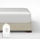 Cotton Fitted Sheet Twin Size - 300 Thread Count 1 Piece Light Grey 15 Inch E...