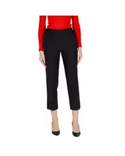 Sandro Ferrone Cropped Trousers Women Black Pants