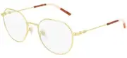 GUCCI GG0684O Women Round EyeGlasses Frame Gold Brown Tortoise Havana Ivory 51mm