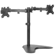 VIVO Dual Monitor Mount Free-Standing Double Arm Joint for Screens upto 30"