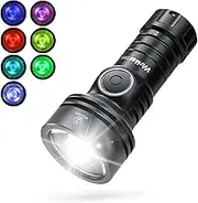 Wurkkos TS11 Rechargeable Led Torch, 616M Long Range Flashlight, 2000 Lumen Super Bright EDC Flashlight, Anduril 2.0, IP68 Waterproof Torch for Outdoor Camping Hunting Searching(Black -6500K)