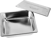 LABRIMP Chafing Dish Stainless Steel Portion Basin Pan Lid Buffet Pans Catering Supplies Pcs