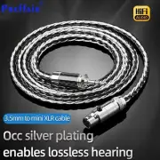 2.5mm/ 3.5mm/ 6.5mm Headphone Cable, Audio HIFI Mini XLR Balanced Earphone Cable