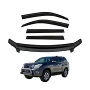 Injection Weather Shields + Bonnet Protector for Toyota Land Cruiser Prado 150 2010-2013